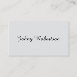 Handwriting Name Plain Elegant Professional Modern Enclosure Card