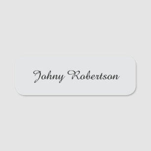 Handwriting Name Plain Elegant Professional Modern Tag