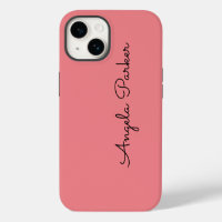 Handwriting Plain Simple Pink Professional Name