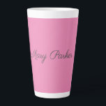 Handwriting Plain Simple Pink Professional Name Latte Mug<br><div class="desc">This template can be customised to meet all professional occupations.</div>