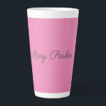 Handwriting Plain Simple Pink Professional Name Latte Mug<br><div class="desc">This template can be customised to meet all professional occupations.</div>