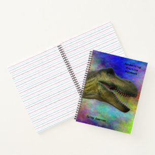 Handwriting Practice Paper - Dinosaur Design Notebook