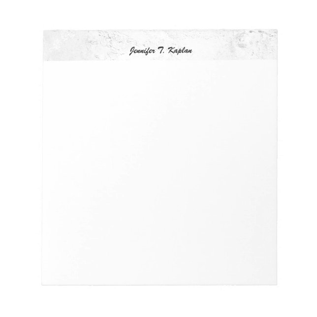 Handwriting Professional Modern Minimalist Plain Notepad (Front)
