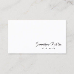 Handwriting Script Name Elegant Minimalist Modern Business Card