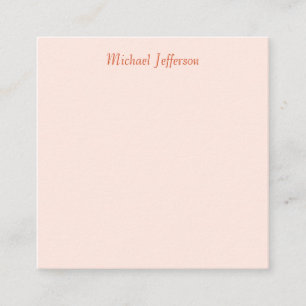 Handwriting Script Name Elegant Plain  Enclosure Card