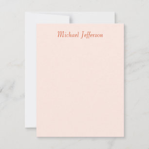 Handwriting Script Name Elegant Plain RSVP Card