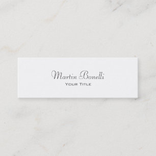 Handwriting Script Simple Trendy Business Card
