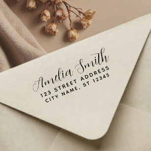 Handwriting Style Personalised Name & Address      Self-inking Stamp