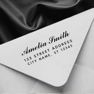 Handwriting Style Personalised Name & Address      Self-inking Stamp