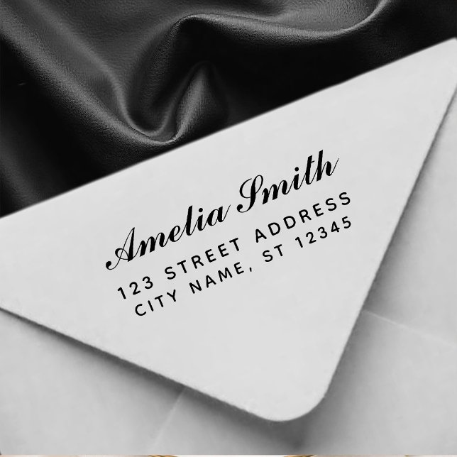 Handwriting Style Personalised Name & Address      Self-inking Stamp (Creator Uploaded)