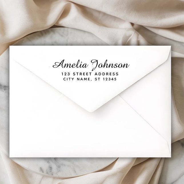 Handwriting Style Personalised Name & Address      Self-inking Stamp (Creator Uploaded)