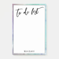Handwriting To Do List Multicolored Pastel Border
