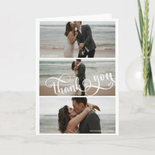 Handwriting with Heart Elegant Photo Thank You