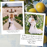 Handwritten 2 Photo Wedding