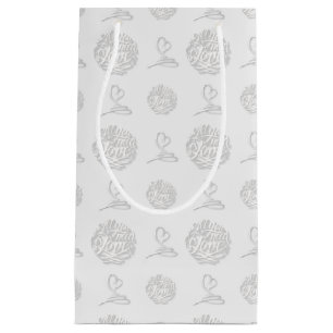 Handwritten All You Need is Love Pattern Gift Bag