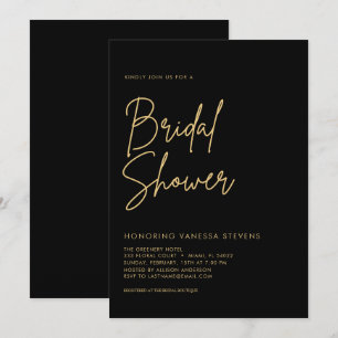 Handwritten Bridal Shower Invitation