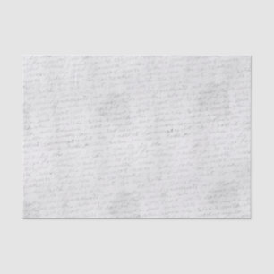 Handwritten Cursive Letter Tissue Paper