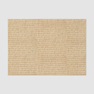 Handwritten Cursive Script Tissue Paper