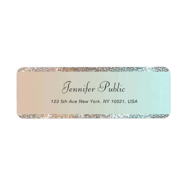 Handwritten Elegant Modern Glitter Hand Script (Front)