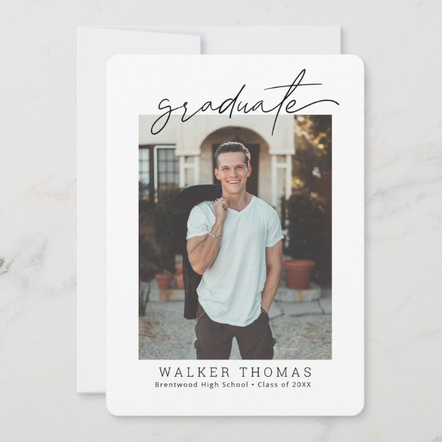 Handwritten Graduation Announcement (Front)