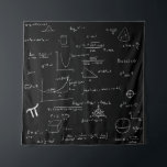 Handwritten Math Formulas and Equations Black Tapestry<br><div class="desc">Decorate your room with this unique Mathematics tapestry. It's great to decorate your room or to give as a present to your mathematician friend or family member. Illustrated and designed by Patricia Alvarez.</div>