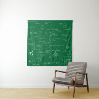 Handwritten Math Formulas and Equations Green