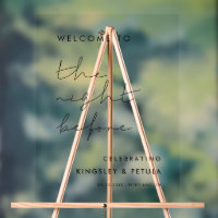Handwritten minimalist Welcome to The Night before