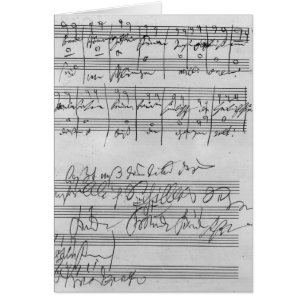 Handwritten musical score