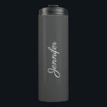 Handwritten Name Elegant Modern Best Minimalist Thermal Tumbler<br><div class="desc">Handwritten Name Script Elegant Modern Minimalist Simple Custom Template Add Text Upload Image,  Photo or Business Logo,  Company Name Promotional Classic Thermal Tumbler.</div>