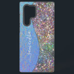 Handwritten Name Iridescent Glitter Shimmer Samsung Galaxy Case<br><div class="desc">The design is a photo and the cases are not made with actual glitter, sequins, metals or woods. This design is also available on other phone models. Choose Device Type to see other iPhone, Samsung Galaxy or Google cases. Some styles may be changed by selecting Style if that is an...</div>