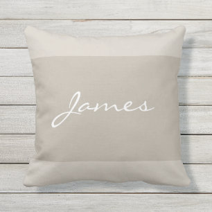 Handwritten Name Script Template Modern Elegant Cushion