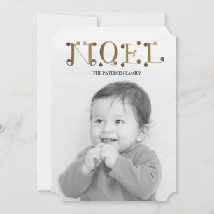 handwritten NOEL Holiday Card