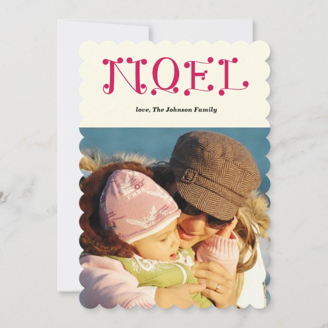 handwritten NOEL Holiday Card (Front)