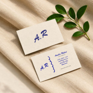 Handwritten organic boho business card