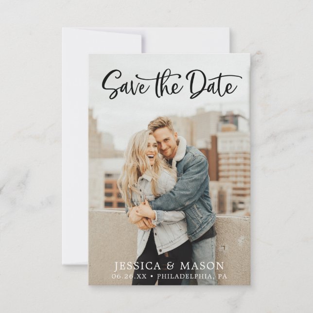 Handwritten Save the Date Card - Save The Dates (Front)