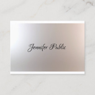 Handwritten Script Beauty Salon Makeup Artist Chic Business Card