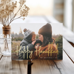 Handwritten Script Full Photo Hanukkah