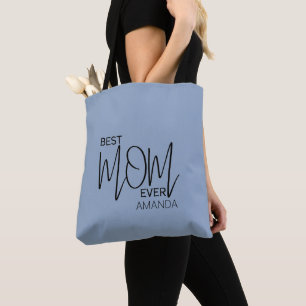 Handwritten Script Minimalist Best Mum Ever  Tote Bag