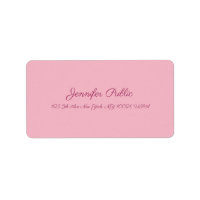 Handwritten Script Modern Elegant Pink Template