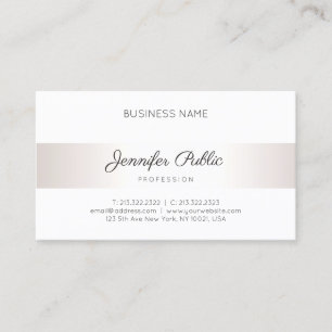 Handwritten Script Modern Elegant Simple Template Business Card