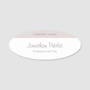 Handwritten Script Name Elegant Template Modern Tag