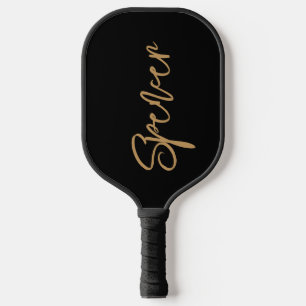 Handwritten Script Name Left Handed Custom Colour Pickleball Paddle