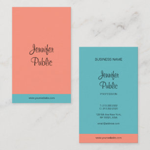 Handwritten Script Name Trending Modern Elegant Business Card