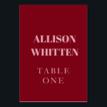 Handwritten Script Pink & Red Custom Wedding Table Number<br><div class="desc">Guide your guests in style with these Handwritten Script Pink and Red Custom Wedding Table Numbers. Designed with romantic calligraphy in soft pink and bold red, these elegant table cards are the perfect finishing touch for your reception décor. Personalise with your names, initials, or wedding date for a coordinated look...</div>