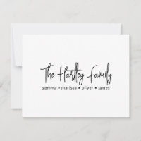 Handwritten Script Typography Family Names