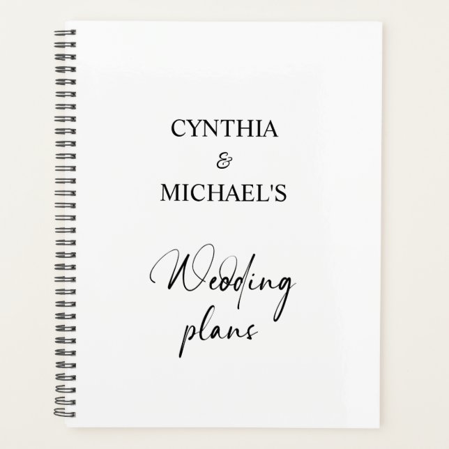 Handwritten Script Wedding Planner (Front)