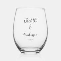 Handwritten Script Whimsical White Custom Wedding