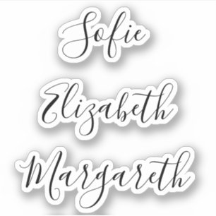 Handwritten Signature Script Name stickers