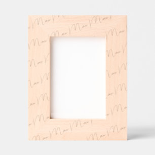 Handwritten-Style Personalized Wood Frame, 5x7, Etched Frames