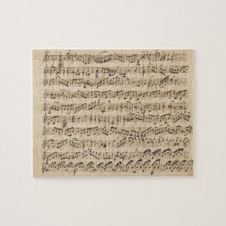 Handwritten Vintage Sheet Music Puzzle